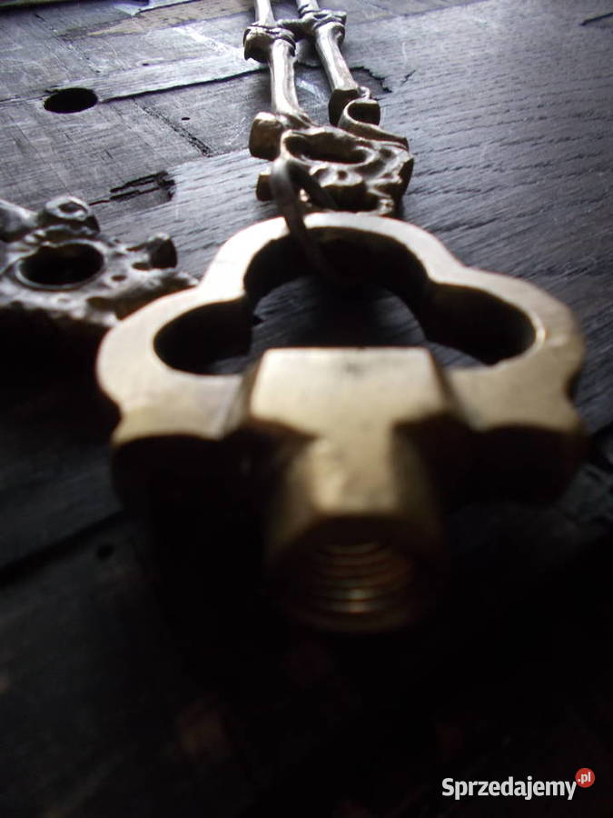 Stary Mosiężny Łańcuch do LampyRęczne Szczecin