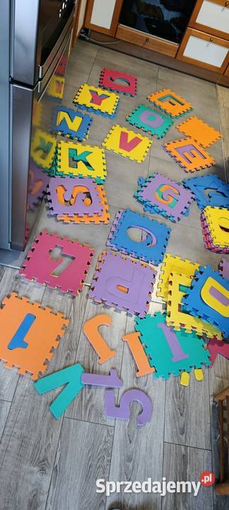 piankowa mata edukacyjna z puzzlami litery i Puzzle wielkopolskie Poznań sprzedam