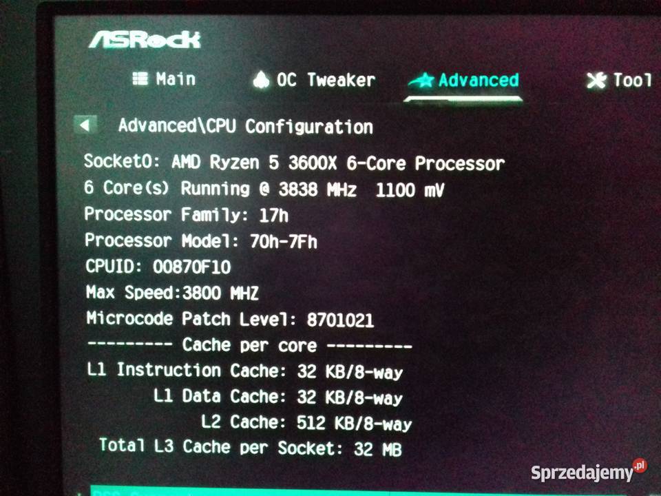 AMD Ryzen 5 3600X 6x38GHz Boost 44GHz AM4 32MB Komputery i Akcesoria kujawsko-pomorskie Bydgoszcz