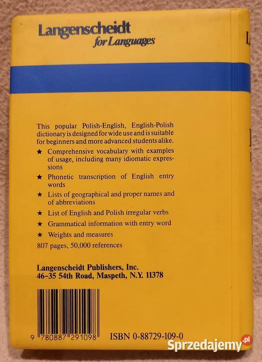 Słownik kieszonkowy polskoangielski angielski mazowieckie Warszawa