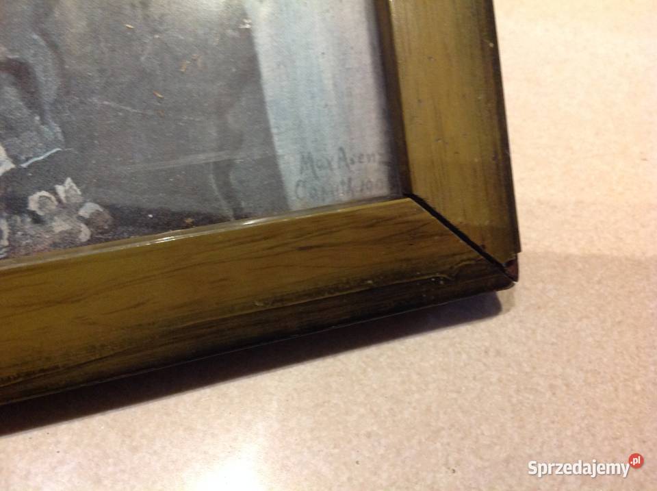 Stary Obraz Obrazek Arenz 1908 Sygnowany Antyki Nowa Sól