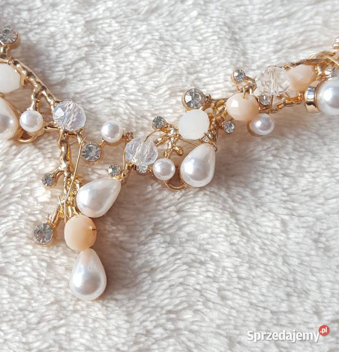 Korona tiara opaska naszyjnik kolczyki komplet Szczecin sprzedam