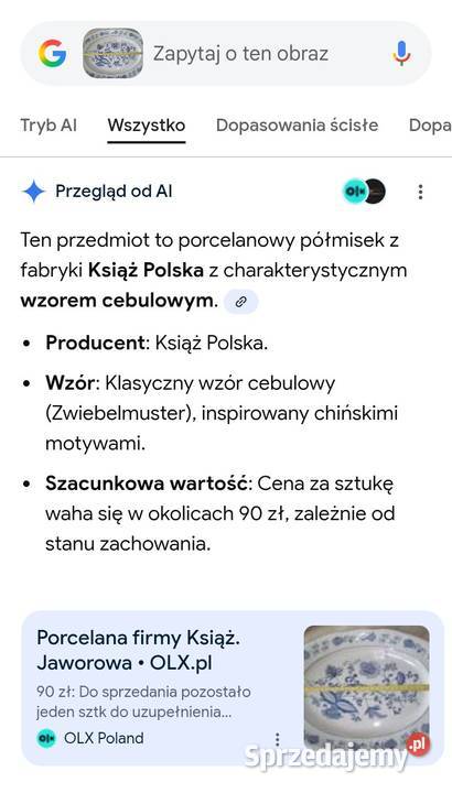 Porcelana firmy Książ Warszawa
