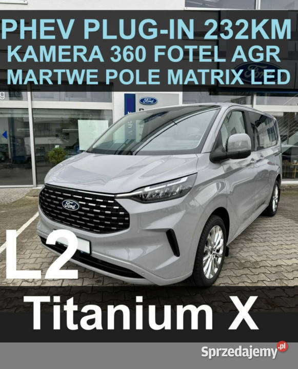 Ford Tourneo Custom Plugin PHEV 232 Titanium X gniazdo USB Szczecinek sprzedam