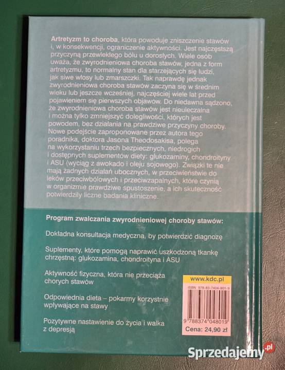 Artretyzm Jason Theodosakis Sheila Buff 2008r medycyna, nauki medyczne Gryfice