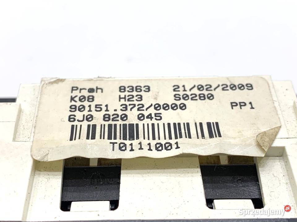 PANEL STEROWANIA NAWIEWU SEAT IBIZA IV 6J0820045 podkarpackie