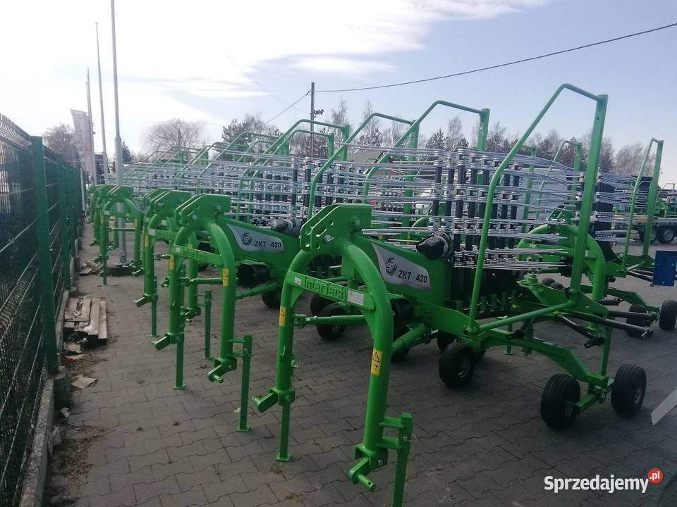 Zgrabiarka INTERTECH 35m 42m tandem WOM nieuszkodzony Miechów