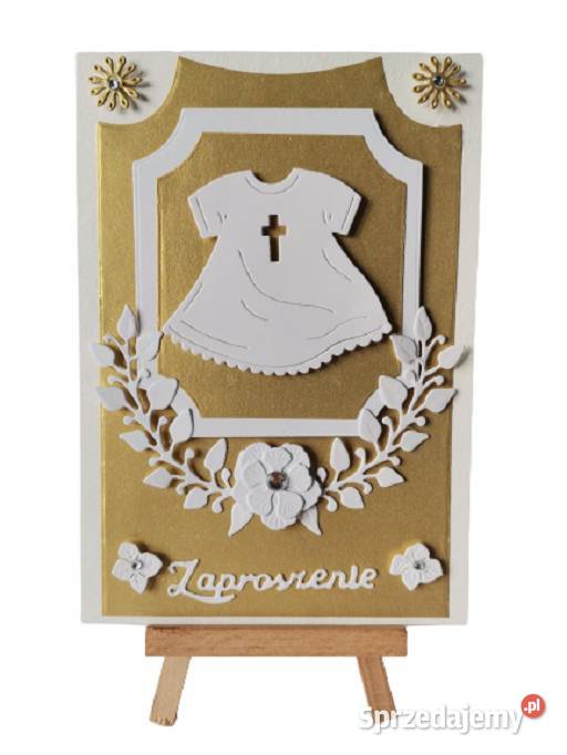 Zaproszenia Uniwersalne Chrzest Święty Szatka w sprzedam