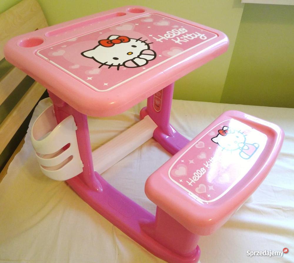 Różowe Biurko STOLIK Hello Kitty ŁAWECZKA z krze kujawsko-pomorskie sprzedam