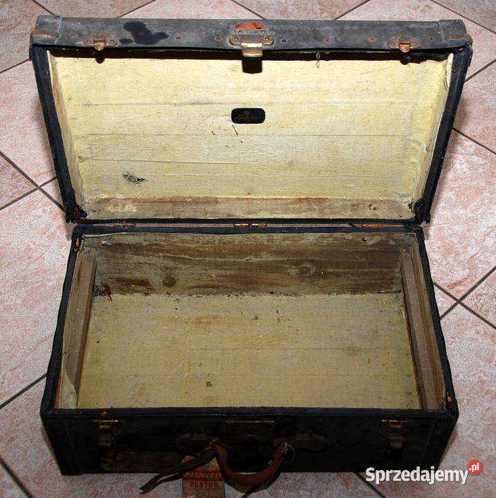 Zabytkowa stara skórzana zgrabna walizka Pozostałe Warszawa