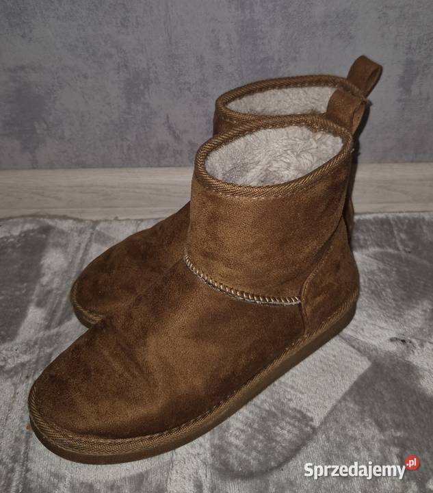 Botki damskie ocieplane zimowe camel 36 Łódź