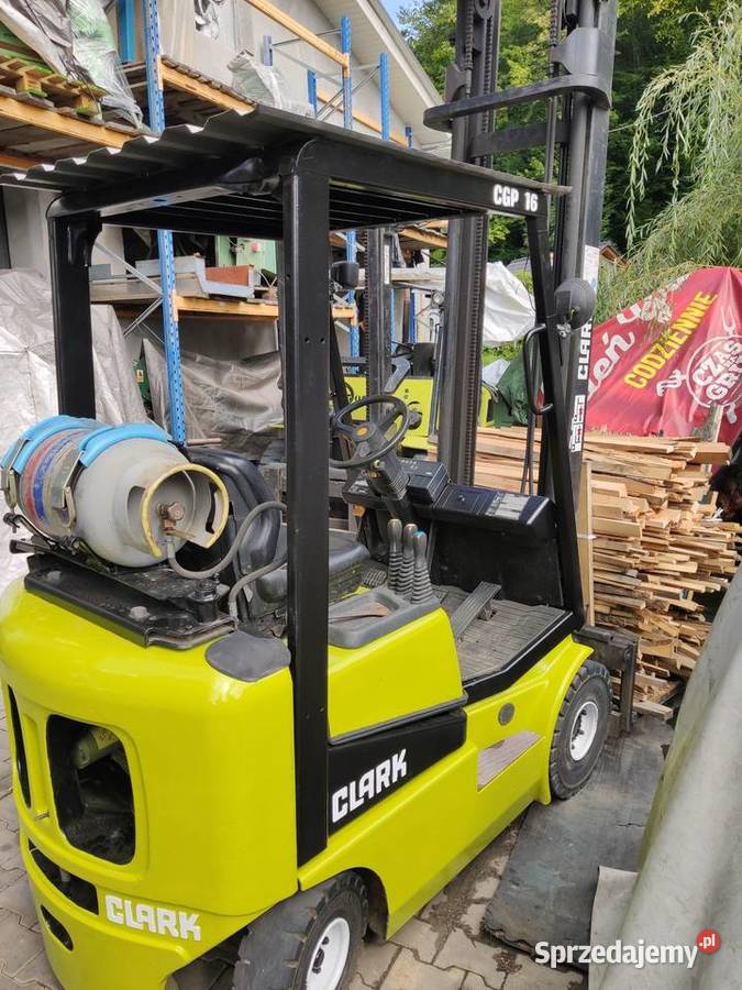 Wózek widłowy Clark 16 t przesuw z Niemiec LPG Maków Podhalański