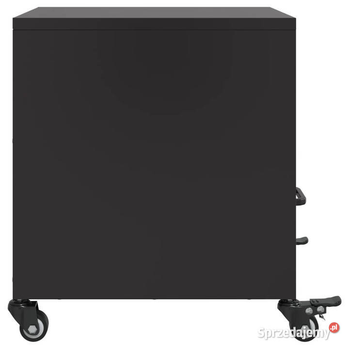 Szafka nocna czarna 36x39x435 stal WM846704 Warszawa