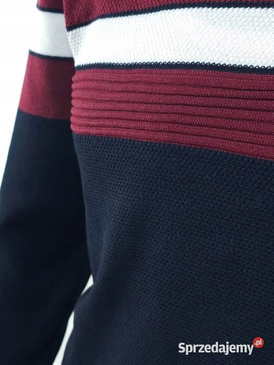 Sweter meski w paski L XL XXL Wkładane przez głowę  wielkopolskie Poznań