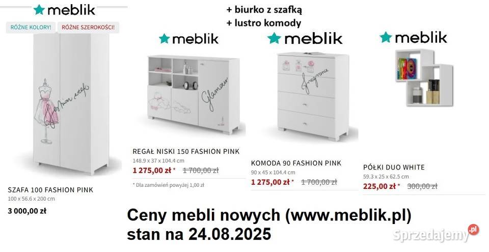 Meblik meble młodzieżowe Warszawa używane