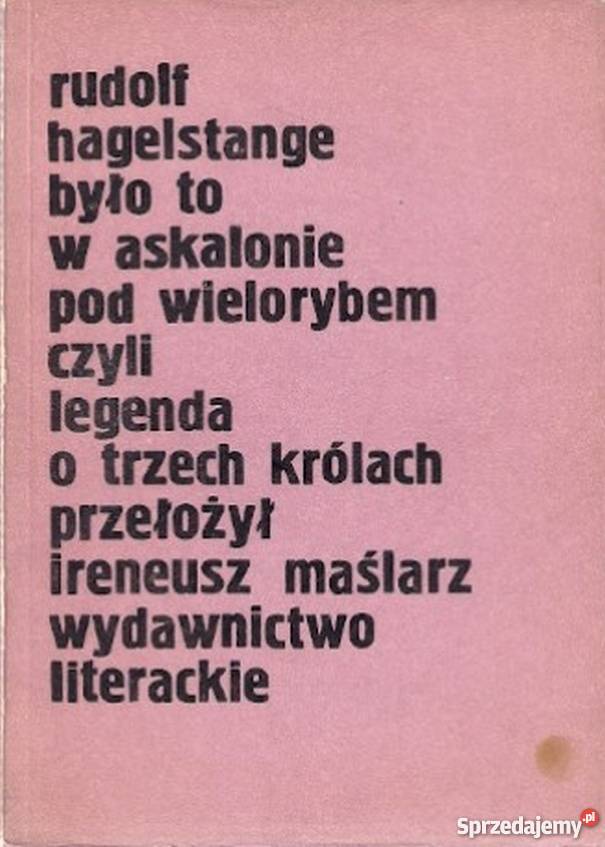 BYŁO TO W ASKALONIE POD WIELORYBEM sprzedam