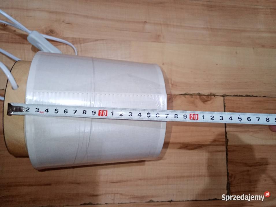 lampka nocna biurkowa stożek 1416 biała nowa LED Szczecin