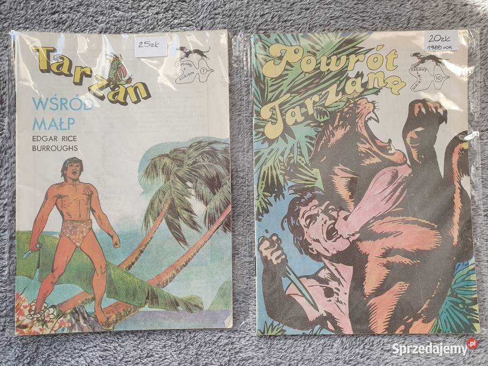 Tarzan Wśród Małp Powrót Tarzana cz1 i 2 komiksy