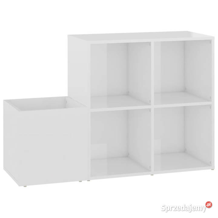 Szafka na buty biała z połyskiem 105x355x70 Warszawa