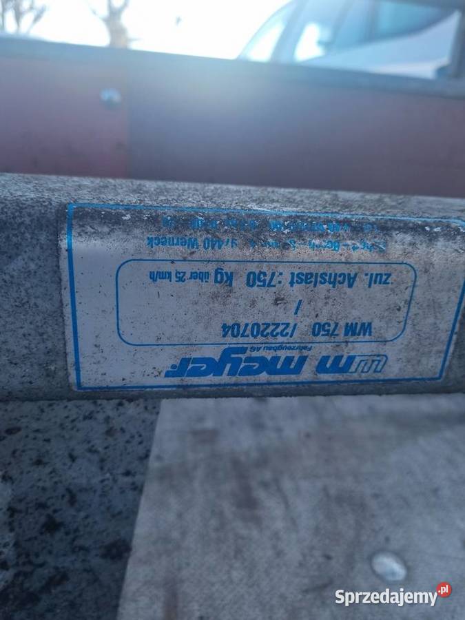 Oś do przyczepy 750 z kołami Suchedniów