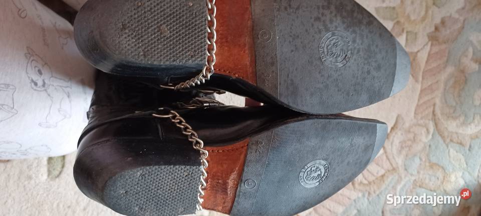 kowbojki twarda prawdziwa skóra INDIANA 1cm Poznań