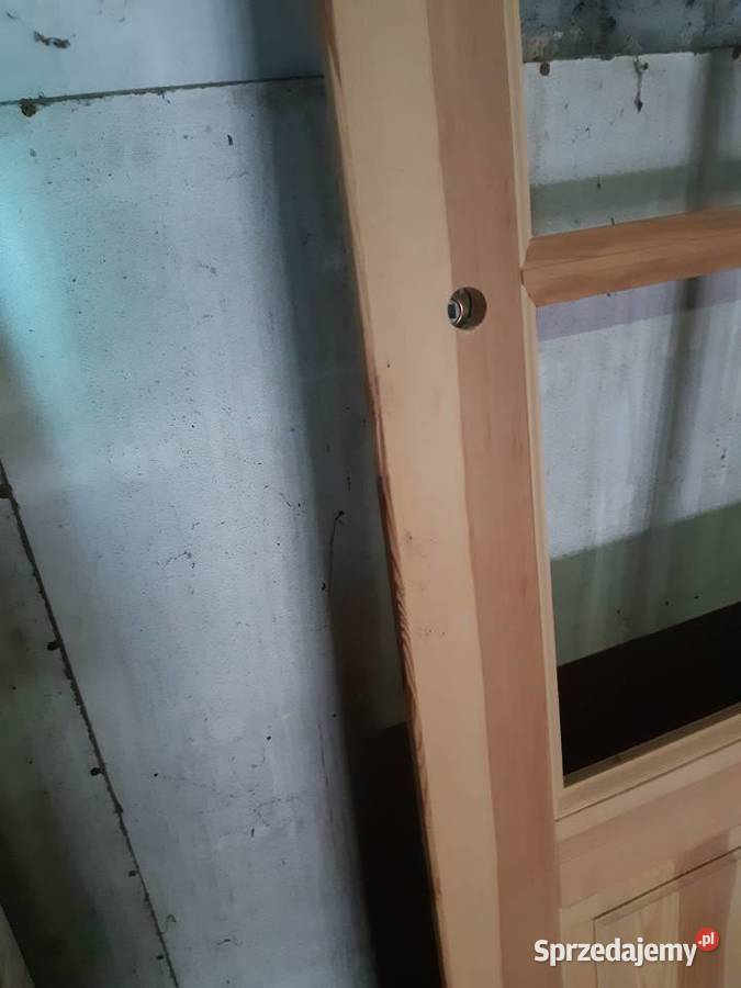 Drzwi drewniane wewnętrzne sosnowe skrzydło 80 Drzwi wewnętrzne Łęczna