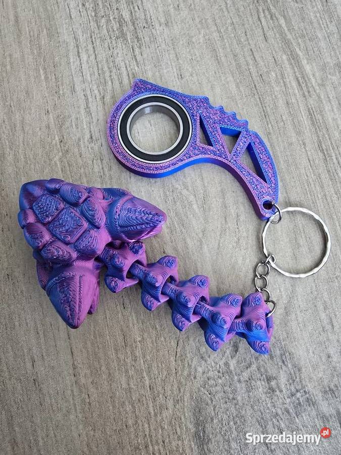 Keyspinner Ankylozaur 2w1 3D KeyRambit Uniseks Ozdoby Ozdoby lubelskie