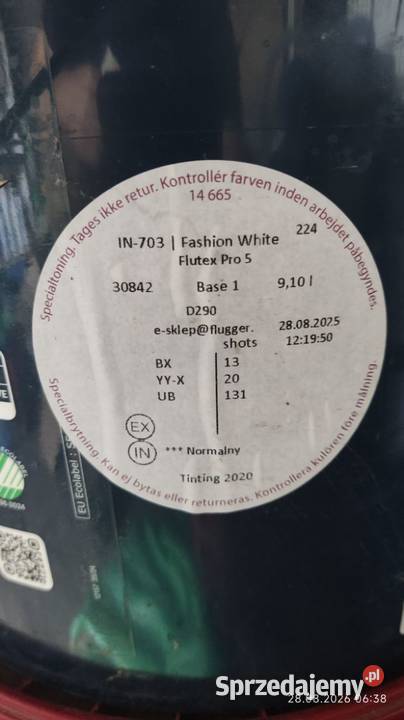 Farby Flugger Flutex Pro 5 S2 Biały sufity