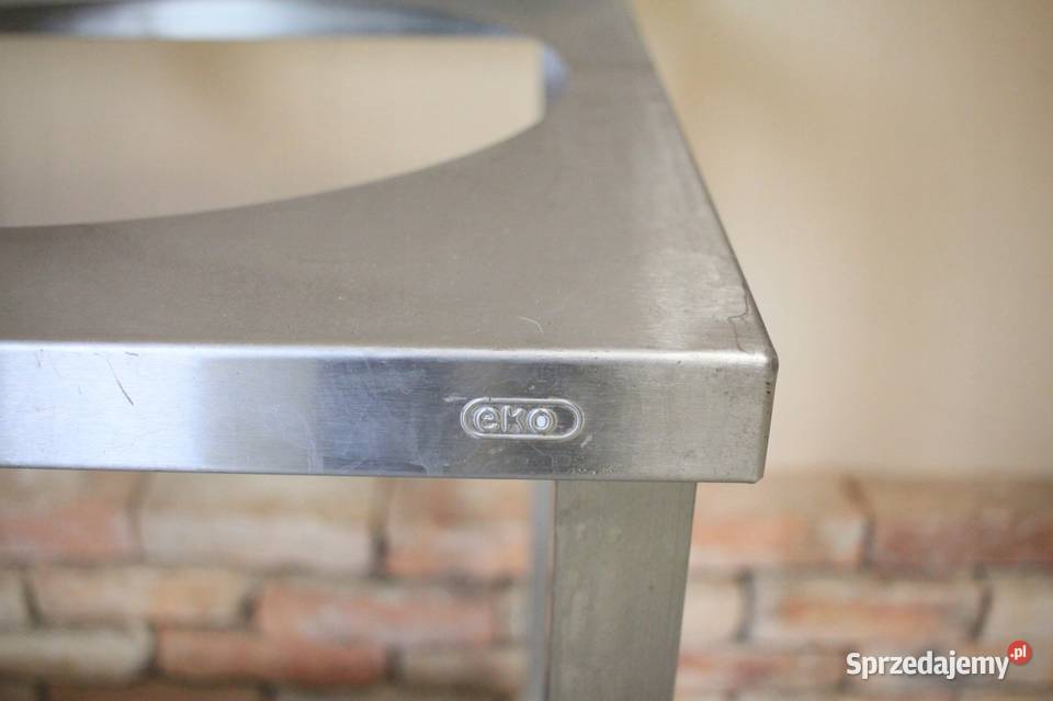 Stół gastronomiczny 100x60 otwory w blacie Góra