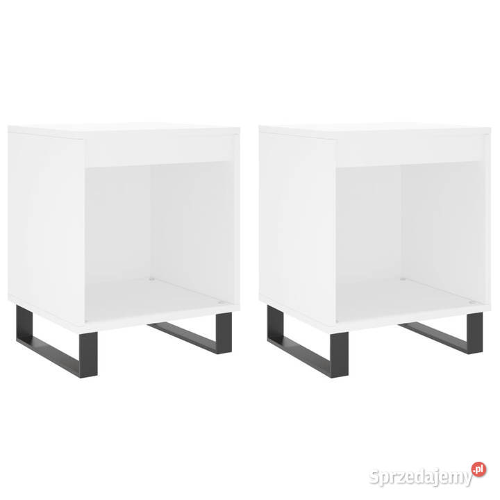 Szafki nocne 2 białe 40x35x50 WM830733 mazowieckie Warszawa
