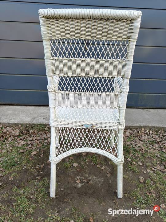 Vintage Krzesło ogrodowe z podłokietnikami z łódzkie Aleksandrów Łódzki
