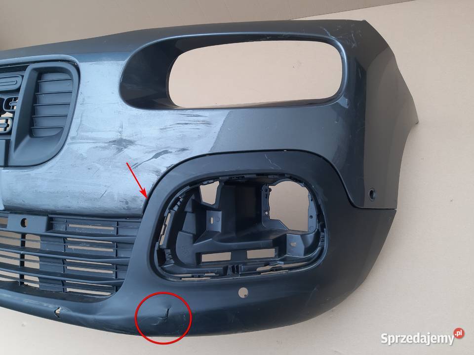 CITROEN BERLINGO IV ZDERZAK PRZÓD PRZEDNI KRATKA osobowe Bieleń