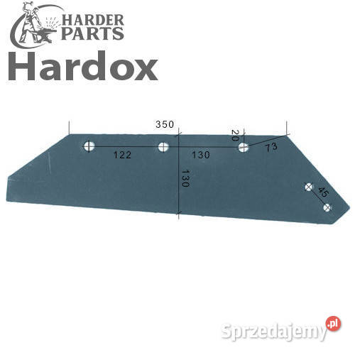 Lemiesz 300ha HARDOX 1903671P części do pługa
