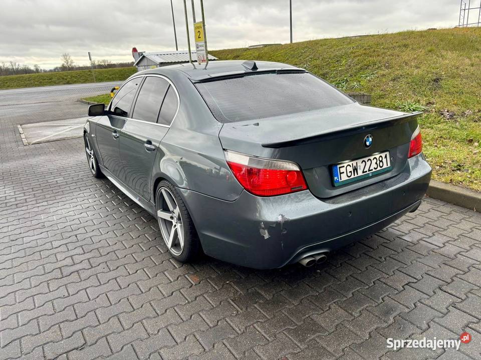 Bmw E60 530i M54b30 benzyna gaz butla 10 lat wspomaganie kierownicy lubuskie Słońsk
