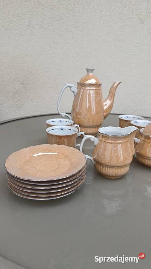 Zestaw serwis kawowy herbaciany porcelany świętokrzyskie Pińczów