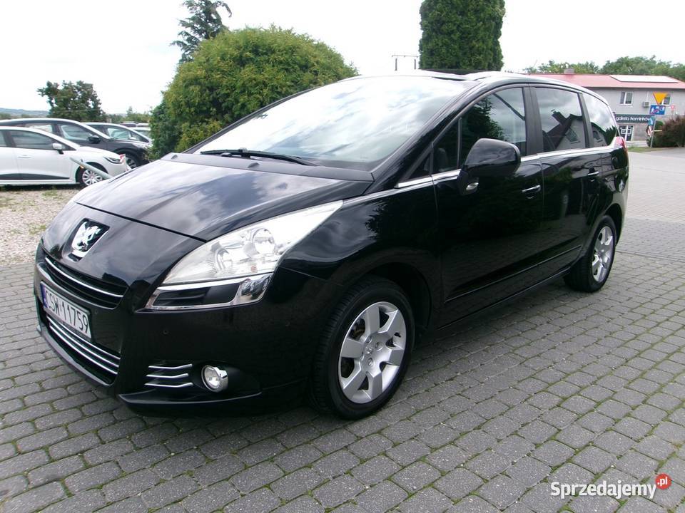Peugeot 5008 Panorama 7 osobowy czarny kujawsko-pomorskie Dolna Grupa