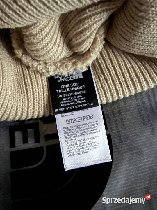 Beżowa czapka zimowa The North Face Uniseks Jarocin