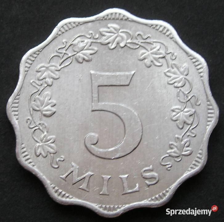 MALTA 5 MILS 1972 STAN 2 Łódź
