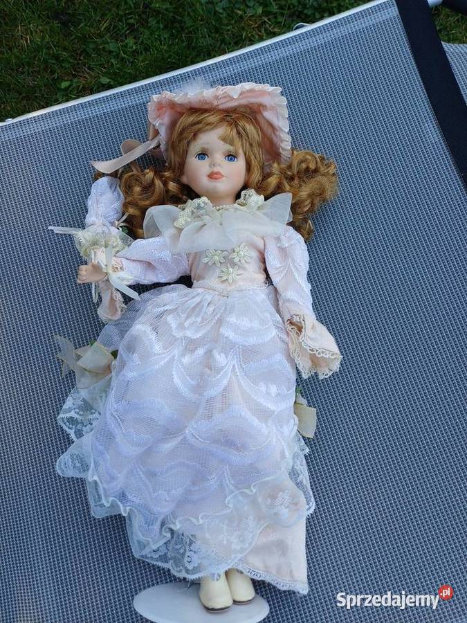 Duża lalka porcelanowa kolekcjonerska ok 50 ze Antyki