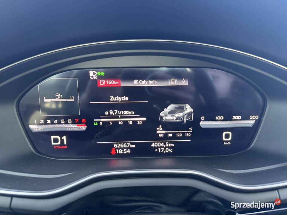 Audi A4 B9 FL 20 TFSI 265 SLine Kamery 360 benzyna Piaseczno