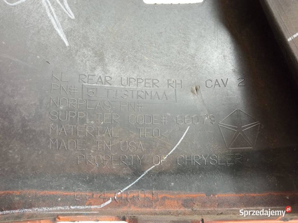 OSŁONA NAROŻNIK ZDERZAKA PRAWY TYŁ KL 5LT13TRMAA świętokrzyskie