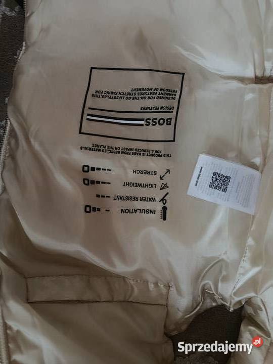 Bezrękawnik BOSS Vest najnowszy trend kolor ecru Białystok