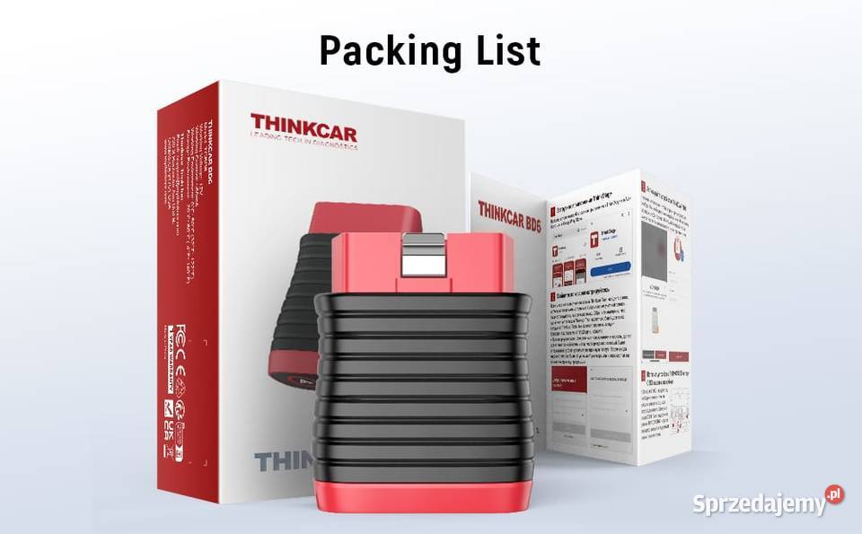 Thinkcar db6 wszystkie systemy auta 5 funkcji Interfejsy diagnostyczne Siemianowice Śląskie