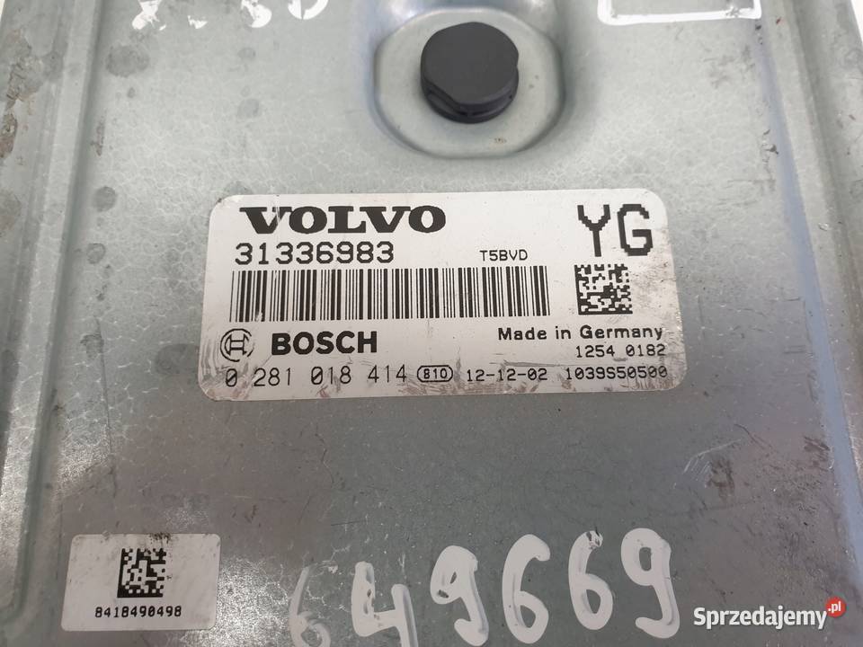 Volvo XC60 20 D3 STEROWNIK SILNIKA 0281018414 Chełm