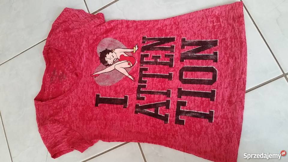 M Betty Boop koszulka damska tshirt Tuba Topy i koszulki