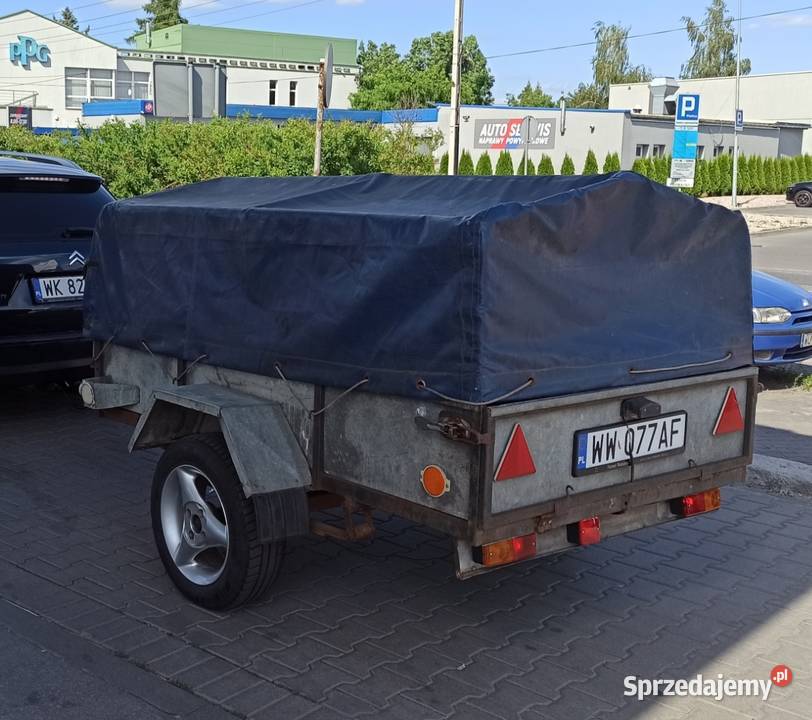 Przyczepa samochodowa mocna z plandeką Warszawa