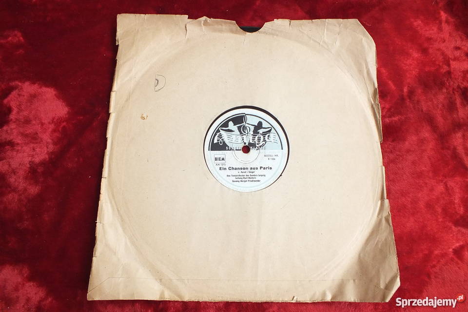 Płyta winylowa szelakowa niemiecka gruba ciężka płyta winylowa lubuskie Żary sprzedam