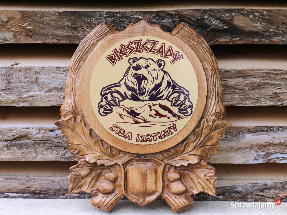 Pamiątka z Bieszczad Rzeźbiona deska Jasienica Rosielna