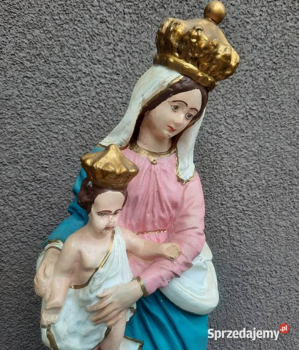Stara figura gipsowa Matka Boska z Dzieciątkiem Tczew sprzedam