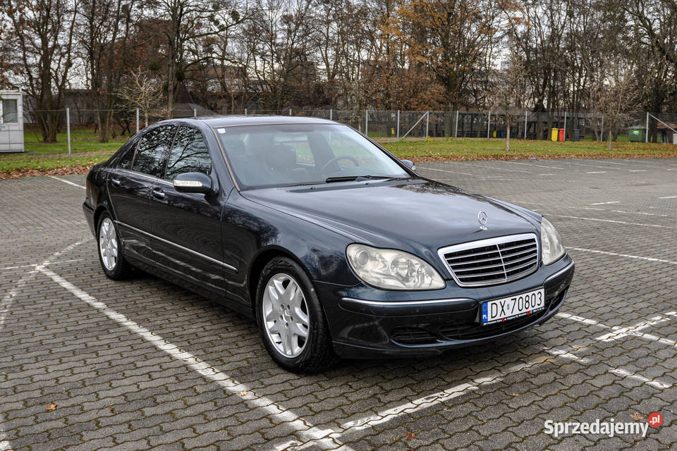 MercedesBenz Klasa S 32CDI 2004 r Automat Skóry dolnośląskie Wrocław